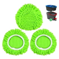 ACDANC Chenille Duster Mop Head Compatible with O Cedar Mop Easywring 1-Tank System,Microfiber Chenille Mop Pads Spin Mop Refill for Dry & Wet Use,3 Pack