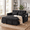 Black, variant on Xiweot 54" Sleeper Sofa Bed, Convertible Pull Out Couch for Living Room Apartment, Velvet Futon Loveseat Sofa Bed with Adjustable Backrest, Side Pockets, 2 Pillows, Easy Assembly (Dark Gray)