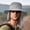 Gray, variant on Mens Wide Brim Sun Hat with Neck Flap Fishing Safari Cap for Hiking Camping Gardening Field Work(Blue A)