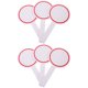 thumbnail image 2 of Pizarra blanca de espuma de 6 piezas, pizarra blanca portátil de una sola cara con paletas acolchadas para subastas., 2 of 6