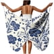 thumbnail image 1 of TaTaai Women's Solid Color Butterfly Beach Cover Up Wrap Skirt with Tie Waist Sheer Chiffon Long Dress Lightweight Sarong for Swimwear Vacation Pool Party All Season Wear Gift, 1 of 9