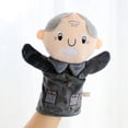 thumbnail image 4 of KAKOWELY Marionetas de mano, juguete divertido para niños, juego de rol familiar, marionetas de mano (abuelo), 4 of 5