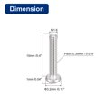 thumbnail image 2 of 304 Stainless Steel Machine Screws, 100 Pack M1.6x10mm Slotted Drive Pan Head Screw Bolts, 2 of 5