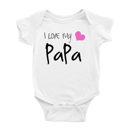 

I Love My PaPa Cute Baby One-pieces For Boy Girl Unisex