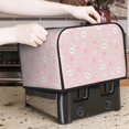 thumbnail image 6 of KLL Cute Bunny Print 4 Slice Toaster Dust Covers Kitchen Small Appliance Cover with 2 Pockets,Can hold Jam Spreader Knife & Toaster Tongs (12.4 x 10.6 x 8.2), 6 of 6