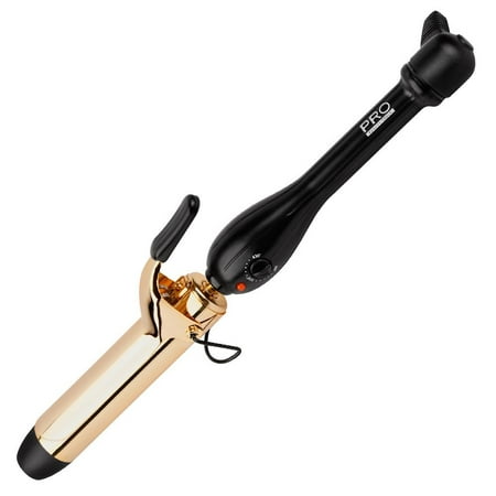 24-Hour Curls Professional Gold Curling Iron, 1-1/4