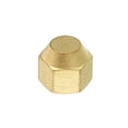 thumbnail image 5 of Uxcell 7/16-20UNF Female Thread 1/4" Brass Flare Cap SAE Flare Fitting 45 Degree Hex Pipe Fitting 5 Pack, 5 of 5