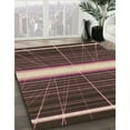 thumbnail image 3 of Ahgly Company Machine Washable Indoor Rectangle Transitional Purple Lily Purple Area Rugs, 2' x 5', 3 of 7