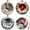 Red, variant on BETTERLIFE Cardinal Bird Ornament - Snow-Winter Scene Acrylic Christmas Tree Decoration-4PC L8I2