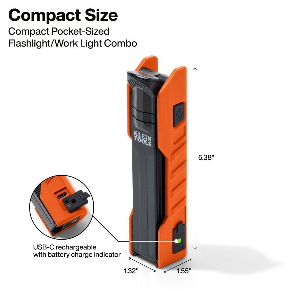 Klein Tools Rechargeable Handheld Folding Work Light