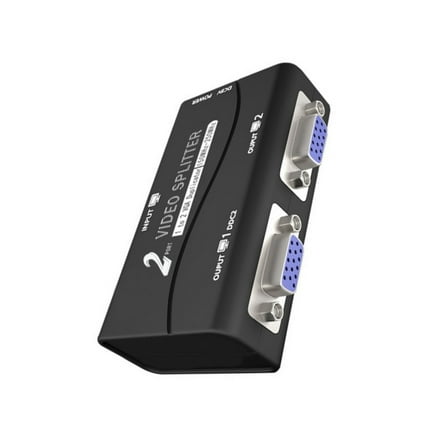 Necvior VGA Port Expander VGA Splitter For Connecting Two Displays Simultaneously