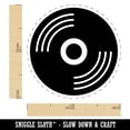 thumbnail image 2 of Record Vinyl Music Self-Inking Rubber Stamp Ink Stamper - Lime Green Ink - Medium 1 Inch, 2 of 7