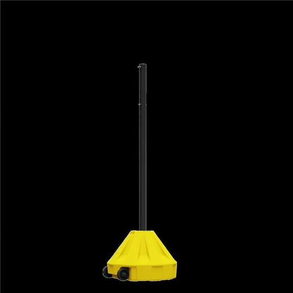 Plasticade by UVP UVRAP18Y-60BKPK Plasticade Roll-A-Base Mobile Parking Lot Post