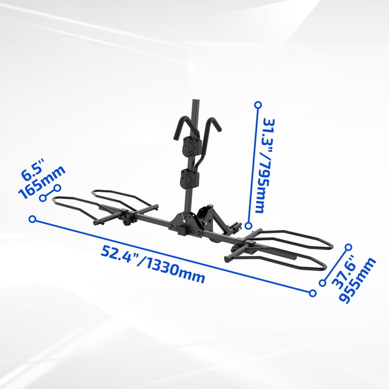 Ozark Trail 2-Bike Hitch Rack, 132 lb Capacity photo 2