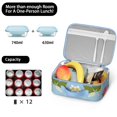thumbnail image 5 of Lunch Box with Padded Liner Spacious Insulated Lunch Bag Durable Men Bento Bag with Strap for Commuters Outdoor Enthusiasts School Sports Office/Work Meals Picnic & Camping, 5 of 6