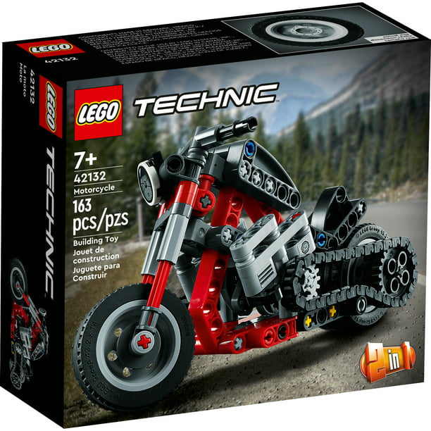 LEGO Technic Motorcycle to Adventure Bike 42132 2 1 Motorcycle Building and Construction Toy, Birthday Gift for Kids, Boys and Girls -