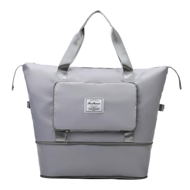 LNGOOR Sac de Voyage Pliable Sac Fourre-Tout Extensible pour Voyage Grande Capacité Sac de Voyage Léger Sac de Week-End Séparation Sec et Humide Sac de Voyage Pliable pour Gym Voyage Vacances