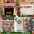thumbnail image 5 of Triani Multipurpose Xmas Party Decoration Hooks Set of 4 Christmas Stocking Holders Mantel Stocking Hanger Stocking Hanger for Christmas Party Decorations (Red White), 5 of 7