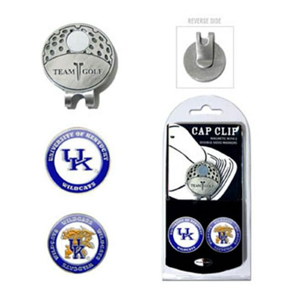 Team Golf NCAA KENTUCKY Cap Clip With 2 Golf Ball Markers