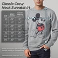thumbnail image 5 of Men's Mickey & Friends Distressed Mickey Mouse Pose Sweatshirt Athletic Heather X Large, 5 of 9