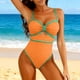 thumbnail image 1 of TaTaai Athletic Solid Color Strappy Bikini Set, Women's Performance Swimwear with Adjustable Support Design, Breathable Training Swimsuit for Water Workouts Gift, 1 of 8
