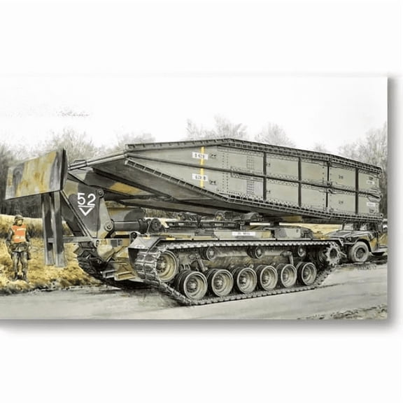 DRAGON 3606 1/35 Scale M48 AVLB Armored Vehicle Launched Bridge Tank Model Kit