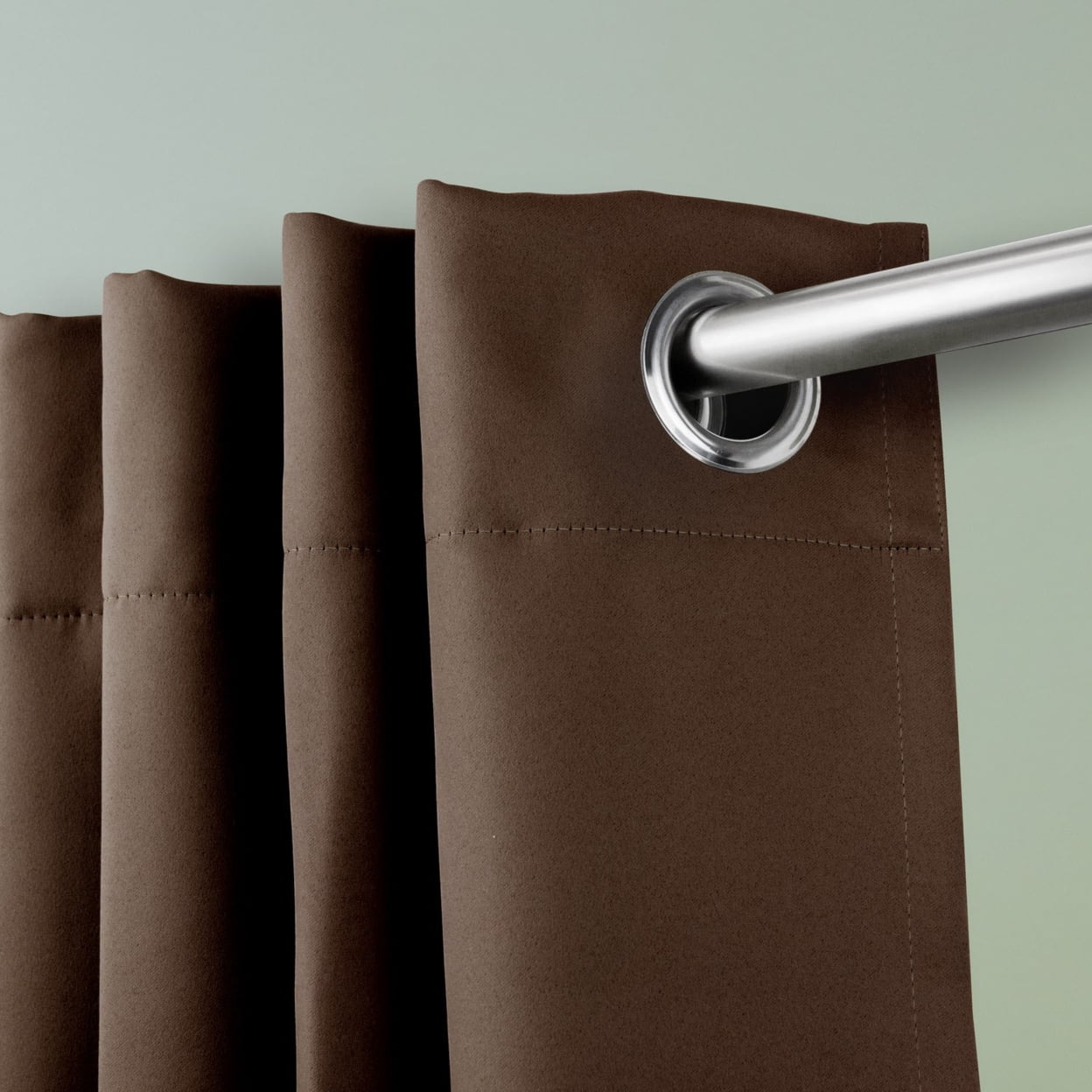 Premium Heavy Duty Room Divider Curtain / Patio Curtain with Grommet 1 Panel - Taupe 120" x 96"