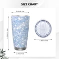 thumbnail image 4 of KLL White Bule Glitter Print 40oz Stainless Steel Insulated Car Cup with Spillproof Lid - Keep Your Drink Hot or Cold on the Go-Straw Three-piece Set, 4 of 8