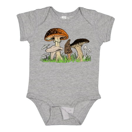 

Inktastic Mushroom Hunting for Morel Mushroom Gift Baby Boy or Baby Girl Bodysuit