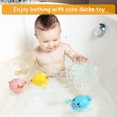 thumbnail image 4 of Juguete de baño para bebé con red de almacenamiento, Aspersores flotantes Juguete de baño Juego de 6 piezas, 4 of 5