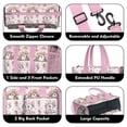 thumbnail image 3 of Teacher Tote Bag,Fairy Princess Mushroom Pattern Teacher Utility Tote Bag,Large Work Tote Bags for Women with Multiple Pockets,Top Zipper Closure,13.8x10.6x6.7 Inch, 3 of 5