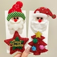 thumbnail image 2 of Mosey Cute Glitter New Year Christmas Brooch Snowman Santa Claus Christmas Tree Star Shape Pin Clothing Scarf Badge Outfit Accessories, 2 of 8