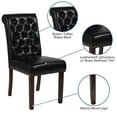 thumbnail image 4 of Flash Furniture Hercules Parsons Chair, Black Leathersoft, 4 of 11