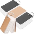 thumbnail image 2 of 4 Sets of Hole Punched Blank Cards Studying Flash Cards Customizable Index Cards Memory Blank Cards, 2 of 8
