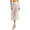 White-2pcs, variant on 2 Pcs Women Seamless Culotte Half Slips Bloomer Pettipants Wide Leg Pants Liner Slip Shorts