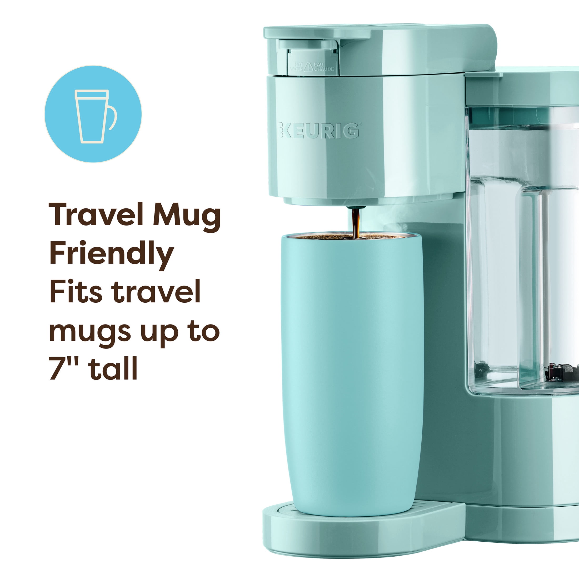 Keurig K-Express Essentials Seafoam Green Single-Serve K-Cup Pod Coffee Maker