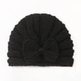 thumbnail image 2 of Winter Warm Knitted Baby Hat for Girls Cotton Lined Infant Toddler Girls Hat Autumn Cute Bow Classic Girls Beanie 0-6Month, 2 of 2