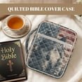 thumbnail image 7 of FOR U DESIGNS Wolf American Flag Print Bible Cover for Women Men Bible Case Large Capacity Church Bag Bible Protective Tote Bag Bible Organizer Case with Zipper Pocket, 7 of 7