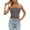 F-74Grey582, variant on Women's Tube Tops Sleeveless Stretchy Camisole Removable Padding Strapless Shirt For Layering And Outerwear Breathable Female Solid Color Dailywear