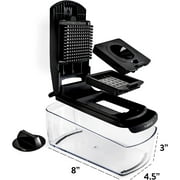 Fullstar - Vegetable Chopper, Food Chopper, Onion Chopper with Container - 4 Blades, Black