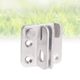 thumbnail image 1 of OULII Door Latch Bolt Anti Theft Locking Design 1Pack In Silver For Safety, 1 of 8