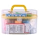 thumbnail image 1 of Caja de 10 unidades de caja de costura grande, enhebrador, aguja, cinta métrica, tijeras, dedal, kit de herramientas, 1 of 2