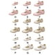 thumbnail image 4 of Sonducket Zapatos blancos de goma para niños, correa ajustable, aplicaciones amplias, bordes suaves, zapatos de flores blancas para niñas Calzado Rosa 33/20.1cm, 4 of 6
