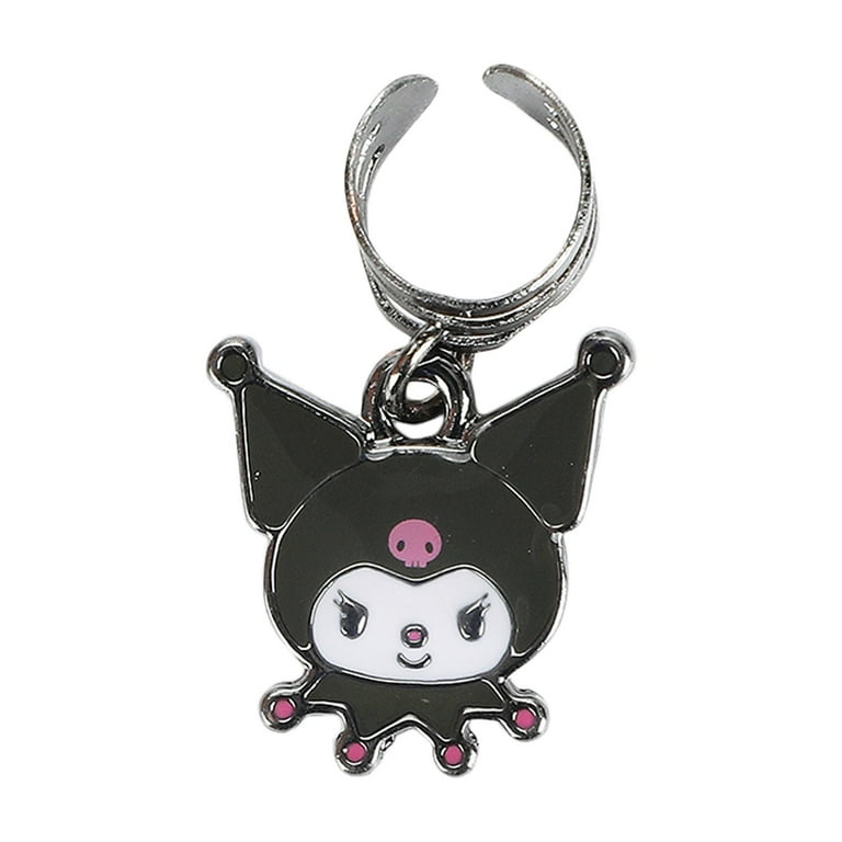 [✧YuRo◡̈*✧]あみぐるみ Kuromi Character & Skull Logo 5-Piece Earring Set - Walmart.com