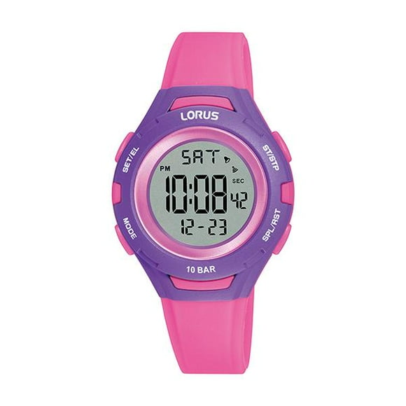 Lorus R2395P Digital Unisex Watch - Pink
