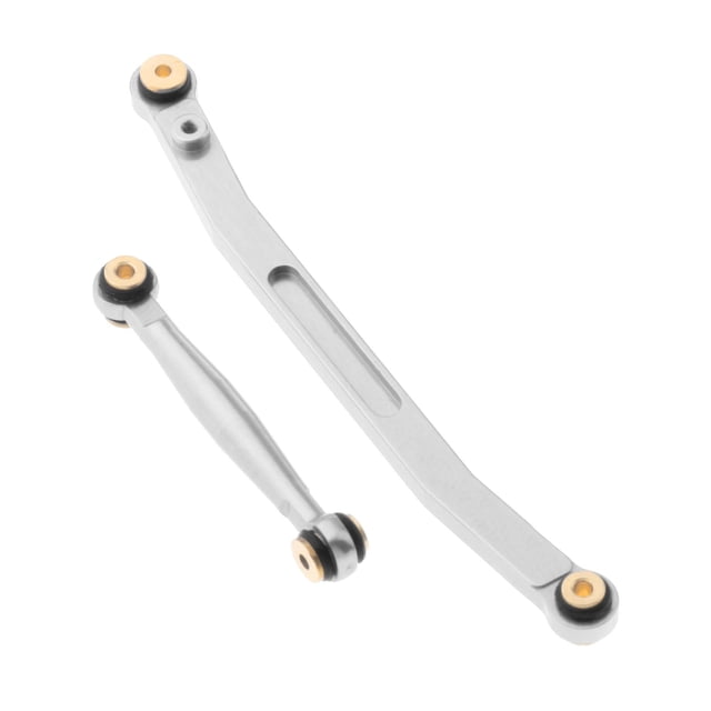 Lazos de aleación de varilla de dirección CUTICAT para Piezas RC Axial SCX24 Plata 68 mm 35 mm