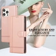 thumbnail image 2 of TECH CIRCLE Wallet Case For iPhone 12 Pro Max,Magnetic Flip Folio Stand Purse Case with Shoulder Wrist Strap Card Holder Cover Hidden Mirror Protective Cover for Apple iPhone 12 Pro Max 6.7",Rosegold, 2 of 8