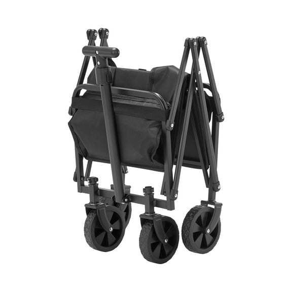 KFFKFF Foldable Trolley Wagons, 80L & 200LBS, All-Surface Wheelbarrows, Robust Outdoor Use Carrier with Modifiable Grip, Compact Travel Trolley for Seashore, Supermarket, and Garden