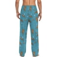 thumbnail image 2 of Top-kevin Multi- Sea Otters Pajama Pants for Men PJs Bottoms Sleep Lounge Pants with Pockets, 2 of 13