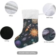 thumbnail image 3 of Coolnut Christmas Stocking Personalized Space Planet Large Candy Stocking Hanging Gift Xmas Stockings Decoration 2PCS for Family Holiday Party Ornaments Decor Fireplace, 3 of 7